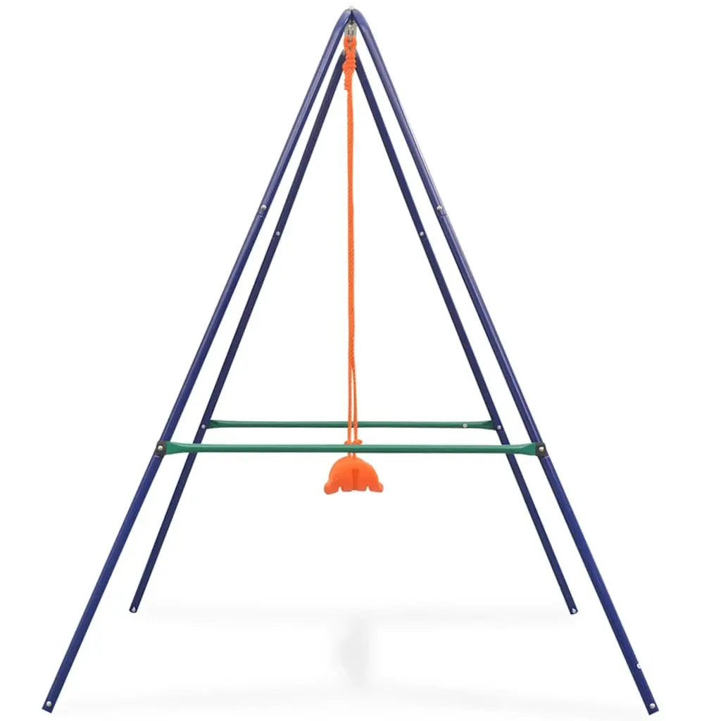 Swing Set for Outdoor Play A-Frame Orange Size for Kids