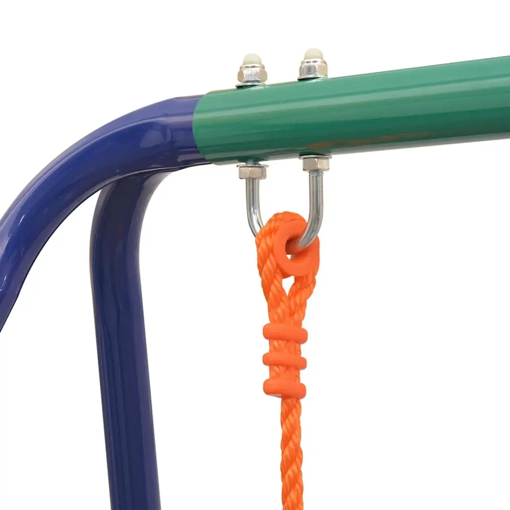 Swing Set for Outdoor Play A-Frame Orange Size for Kids