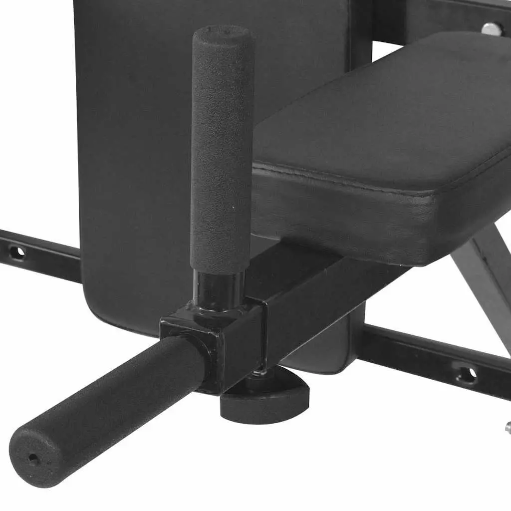 Wall-Mounted Dip Station Power Tower Home Gym Tricep Exercise Equipment Black