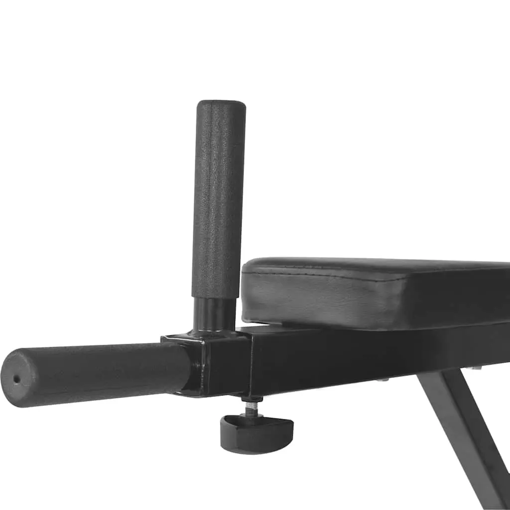 Wall-Mounted Dip Station Power Tower Home Gym Tricep Exercise Equipment Black