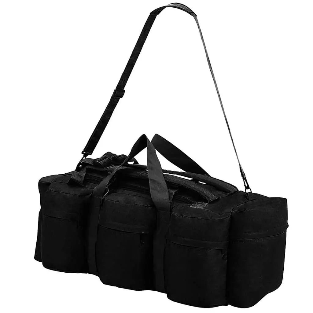 Duffel Bag 45L Army Style 3-in-1 Shoulder Backpack Outdoor Travel Camping
