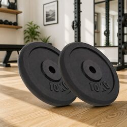 Specifications of 2x10 kg Cast Iron Weight Plates for Barbell Use
