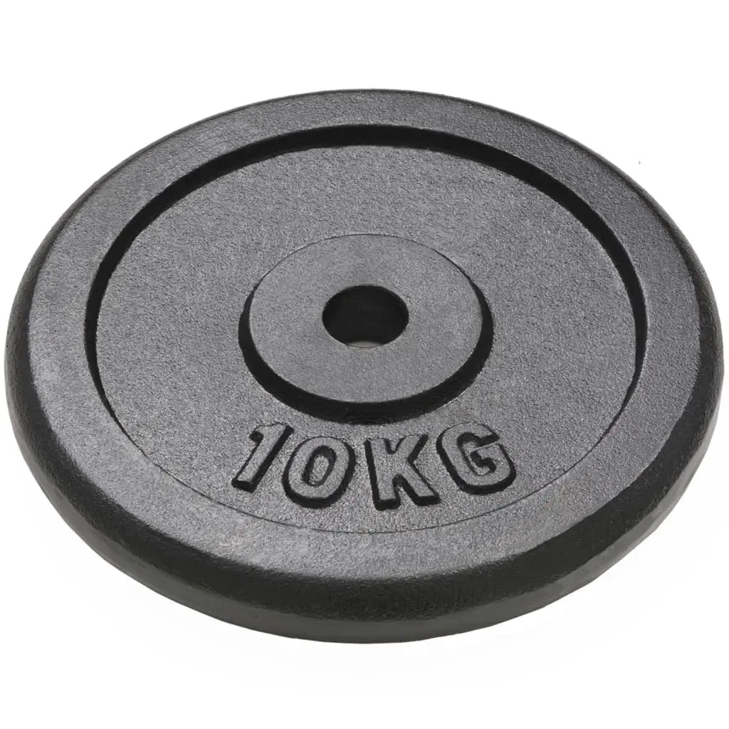 Cast Iron Weight Plates Set for Home Gym 4 Piece 10kg 5kg