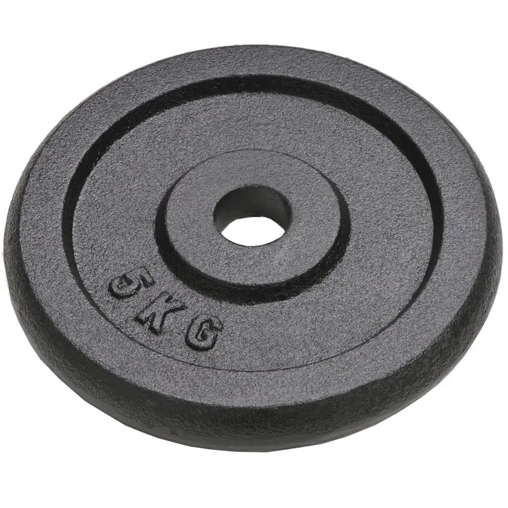 Cast Iron Weight Plates Set for Home Gym 4 Piece 10kg 5kg