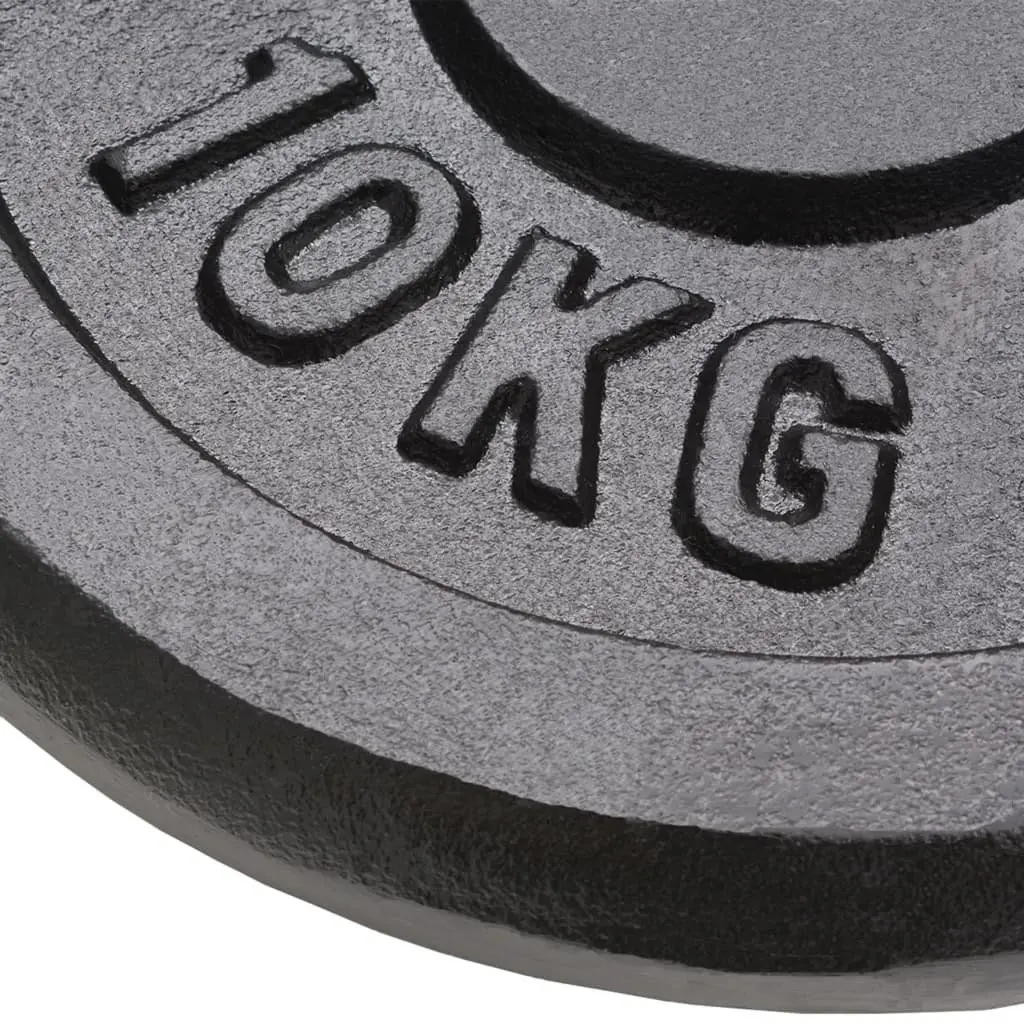 Cast Iron Weight Plates Set for Home Gym 4 Piece 10kg 5kg