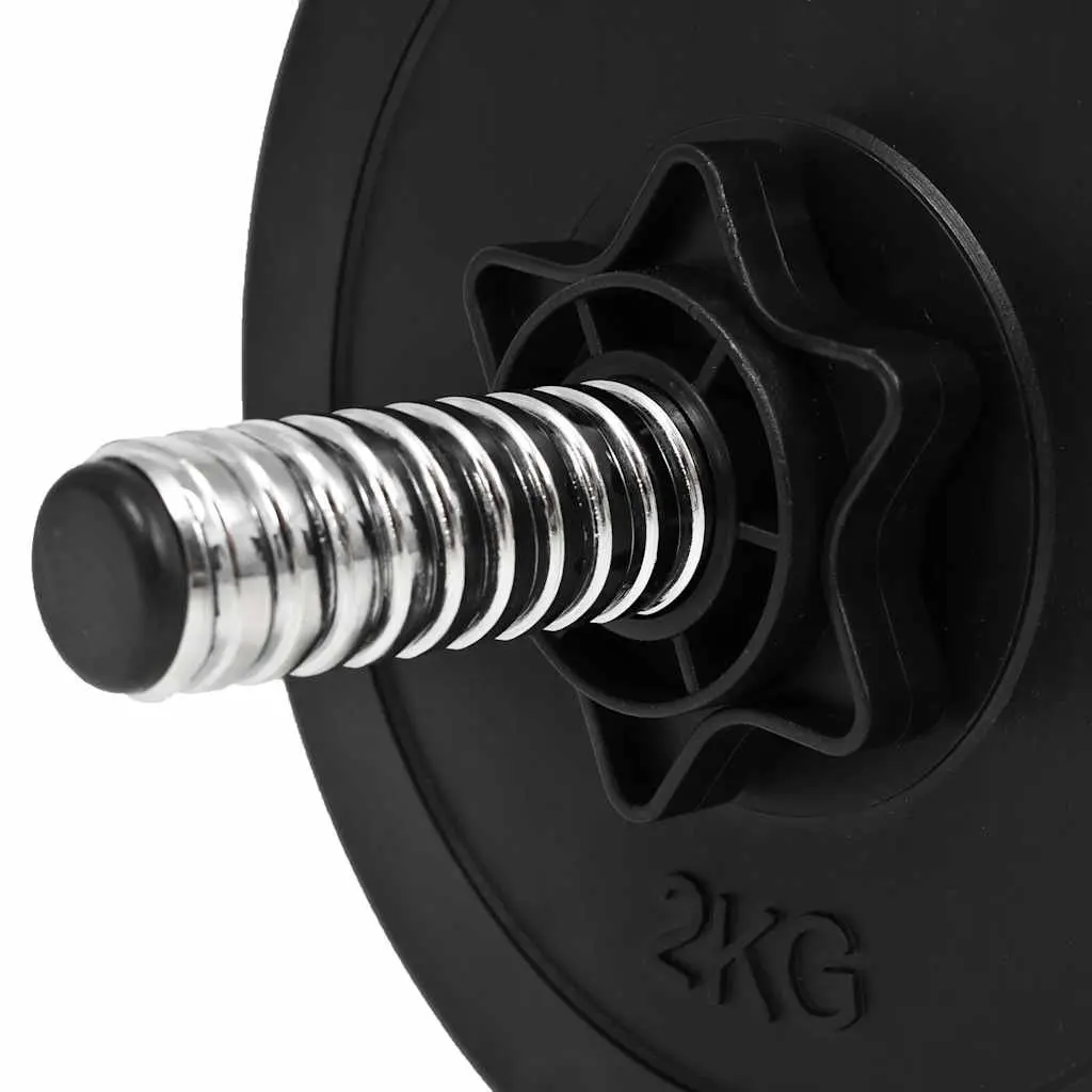 Dumbbell Set 20kg 14 Piece Free Weights with Spinlock Collars Home Gym Training