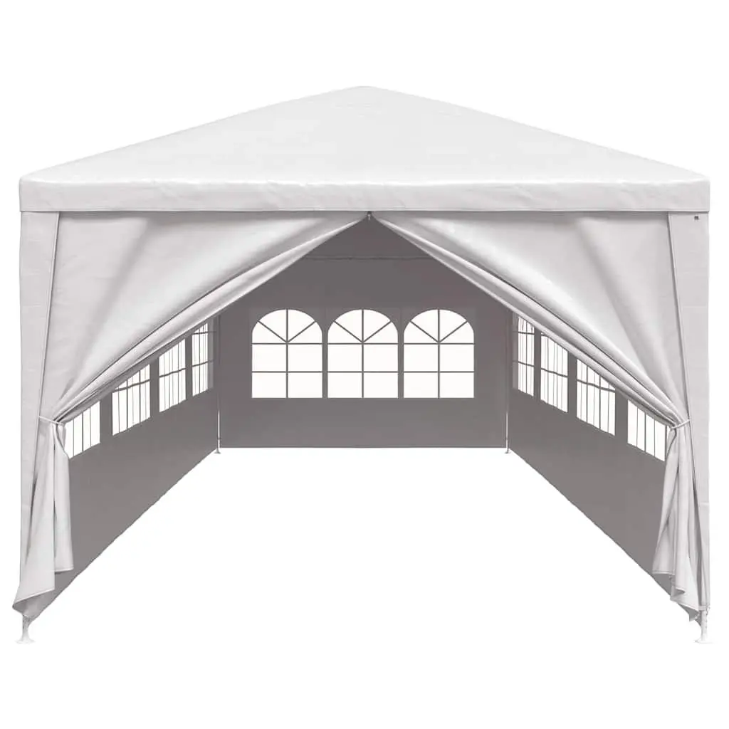 Garden Marquee Outdoor Party Tent 3x12m with Side Panels White