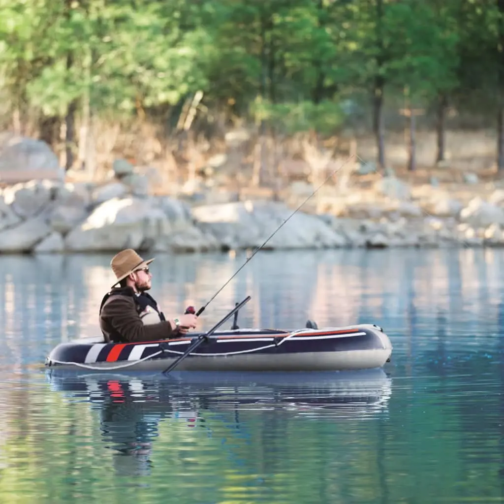 Inflatable Rowing Boat 228cm Blue Recreational Water Sports Fishing Lake Pool 2