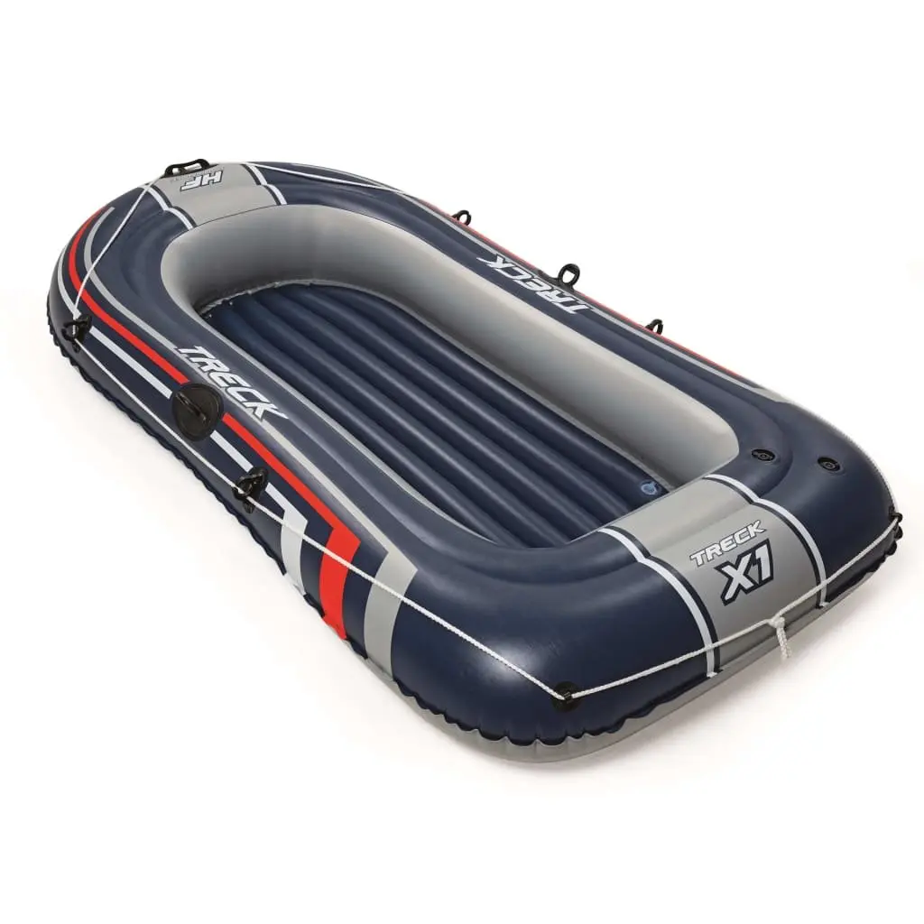 Inflatable Rowing Boat 228cm Blue Recreational Water Sports Fishing Lake Pool 2