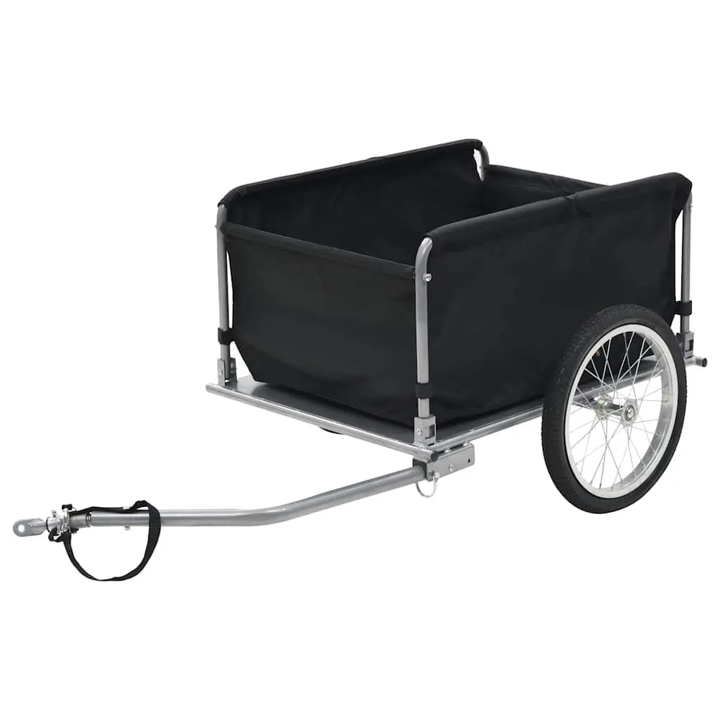 Bike Trailer 65kg Load Capacity Foldable Steel Frame Water Resistant Cargo