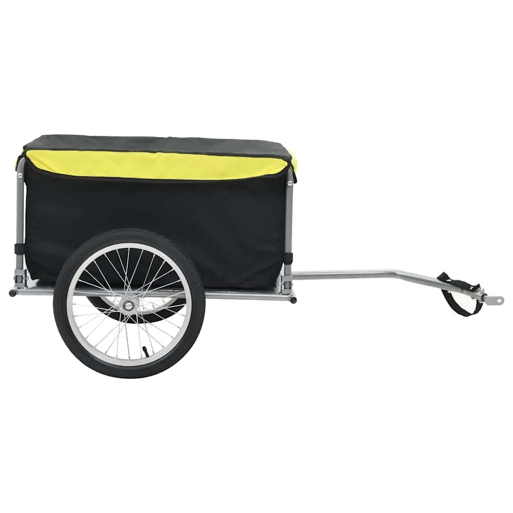 Bike Trailer 65kg Load Capacity Foldable Steel Frame Water Resistant Cargo
