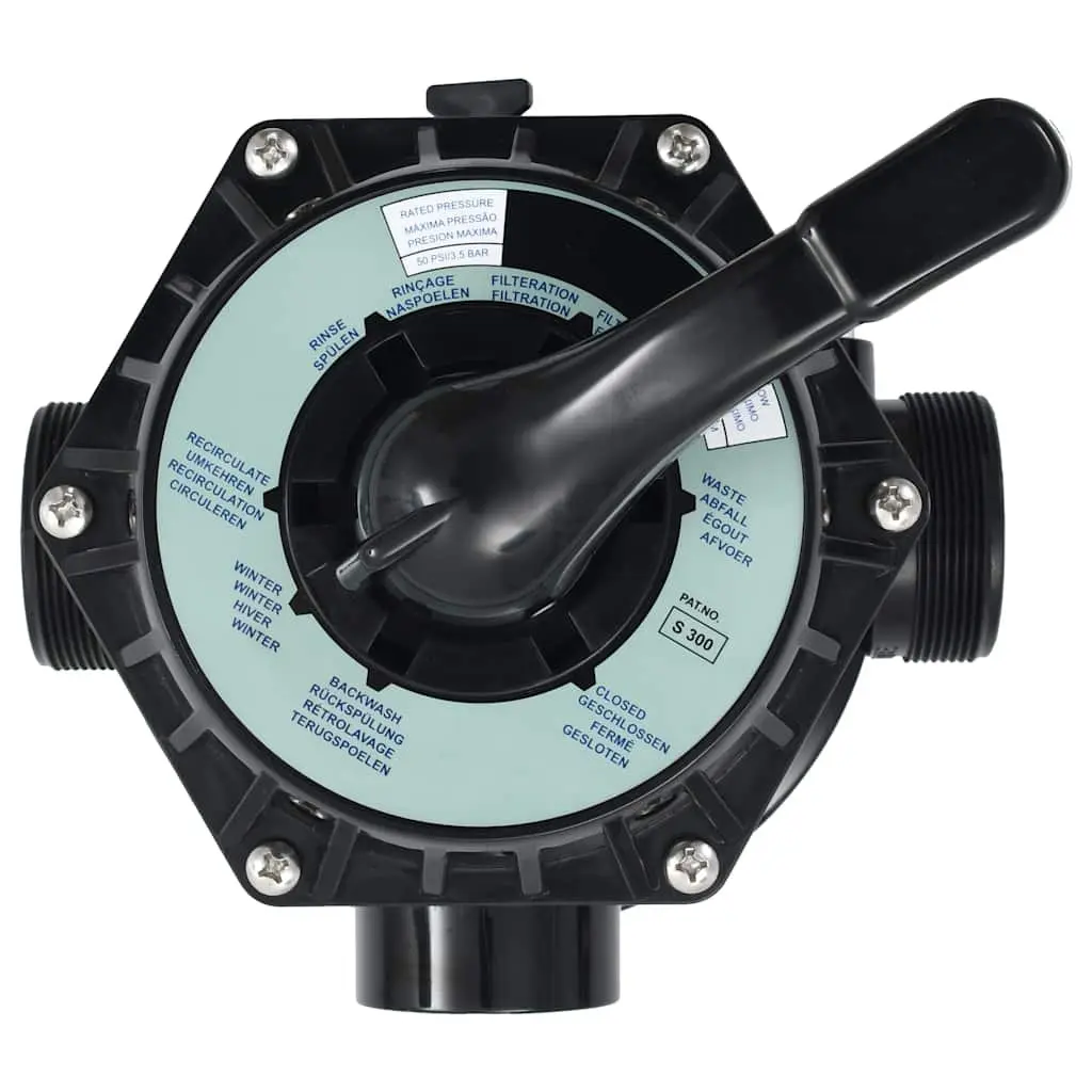 Multiport Valve for Sand Filter 1.5" 6-way Lever Action Pool Filter Replacement