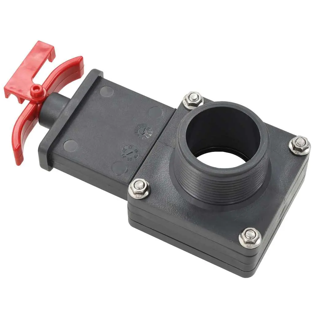 Pool Gate Valve 2 Pack 1.5" Ball Valve Control Flow Hose Fitting Chlorine