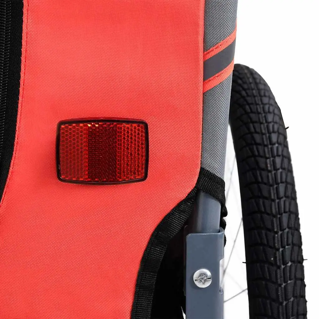 Pet Bike Trailer Dog Bicycle Carrier Tow Behind Foldable Suspension Mesh Windows