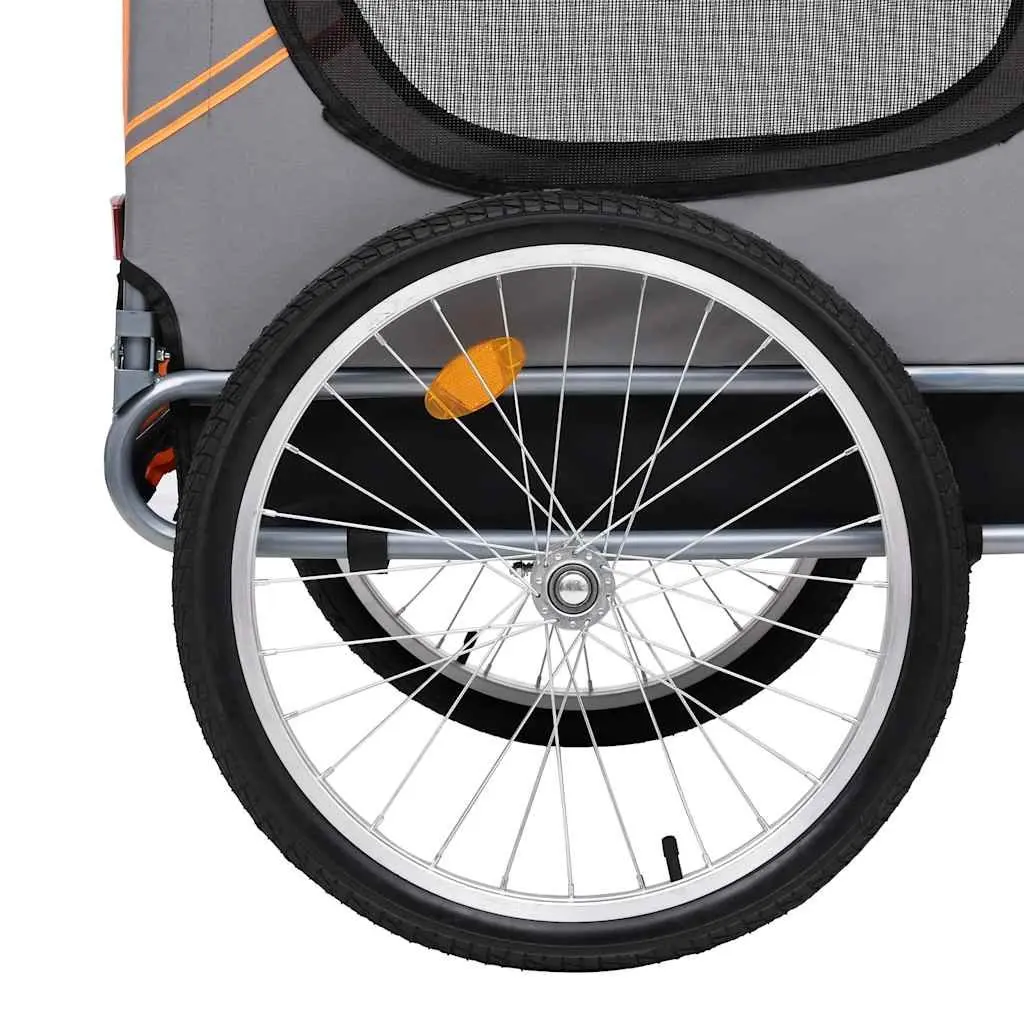 Dog Bike Trailer for Transporting Pets Grey