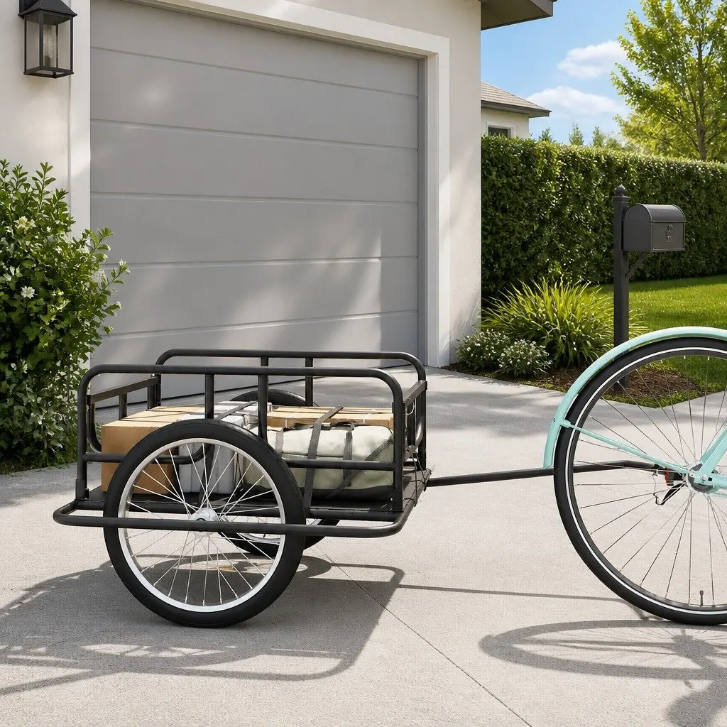 Two-Wheeled Cargo Bike Trailer