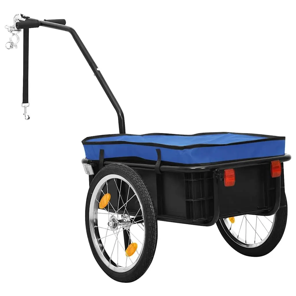 Bike Trailer Hand Wagon for Commuting and Touring 155x60x83cm Steel Frame