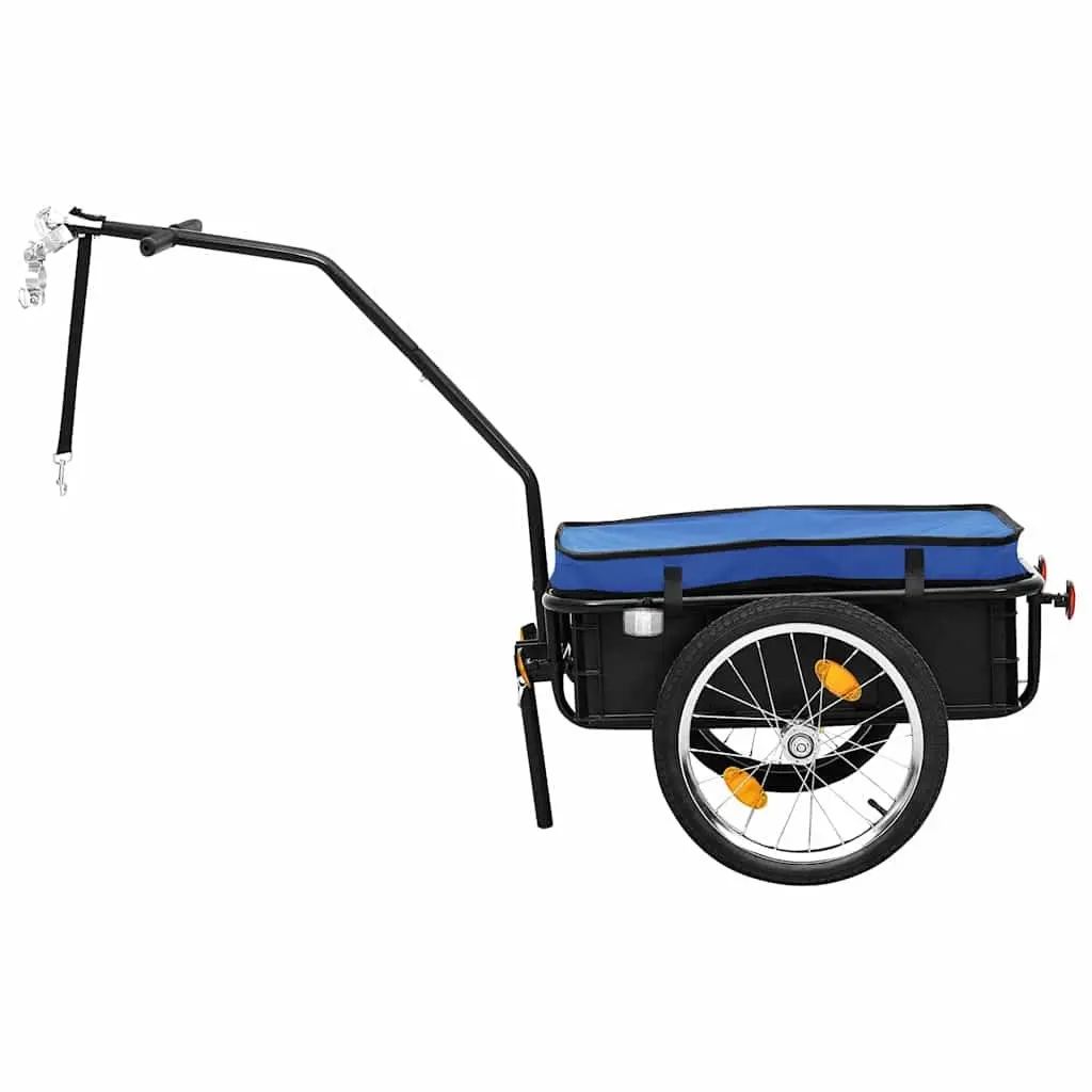 Bike Trailer Hand Wagon for Commuting and Touring 155x60x83cm Steel Frame