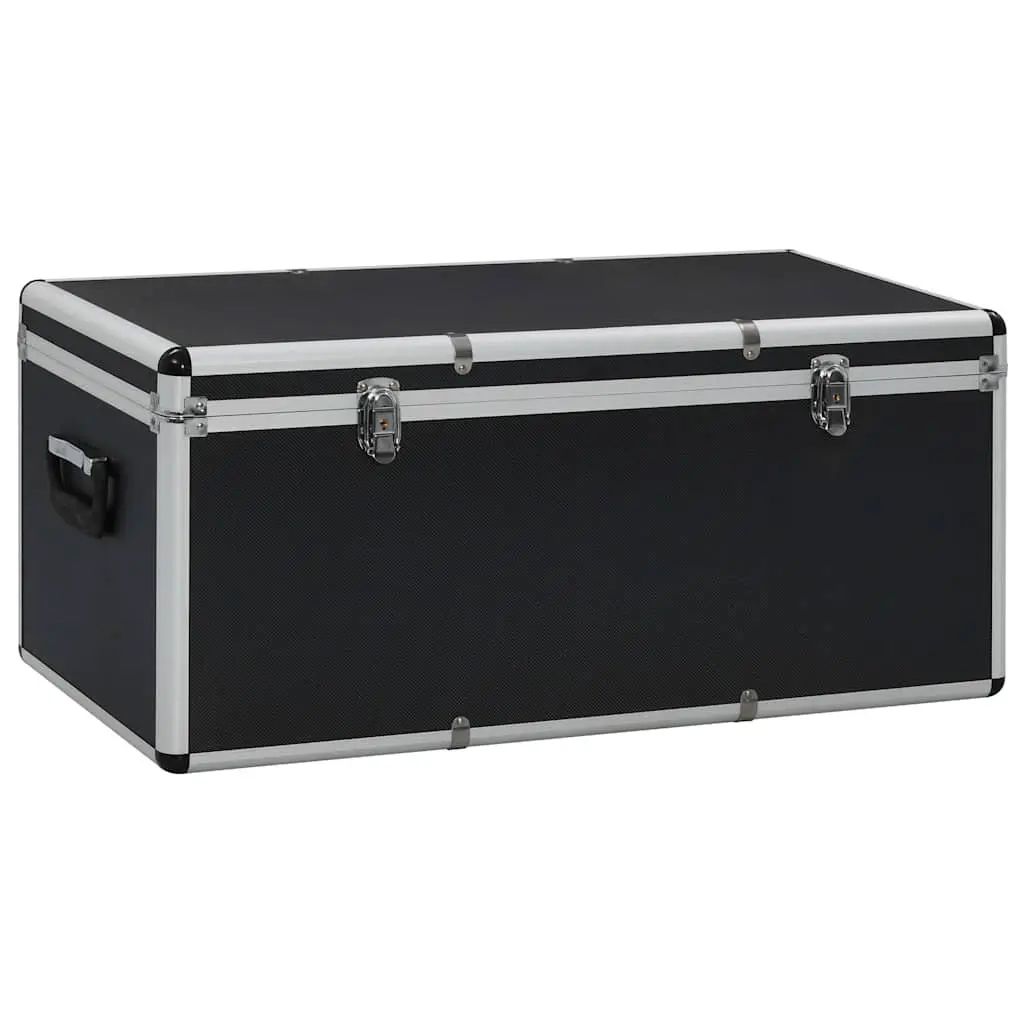Storage Cases Set for Tools and Equipment Black Aluminium 3 Piece