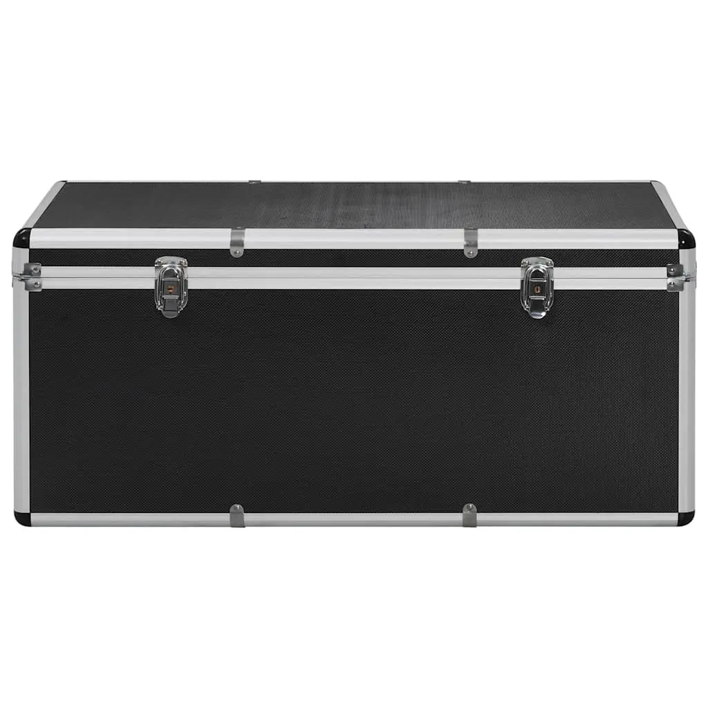 Storage Cases Set for Tools and Equipment Black Aluminium 3 Piece