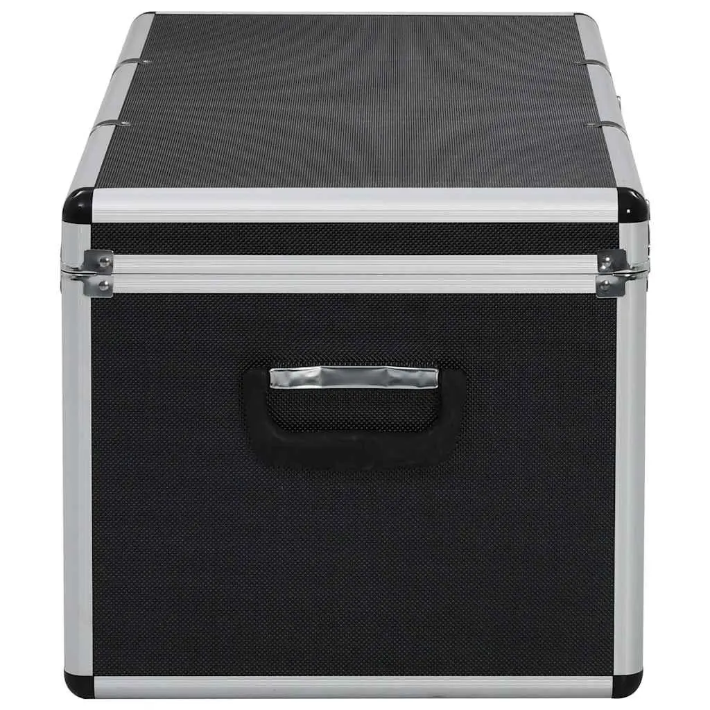 Storage Cases Set for Tools and Equipment Black Aluminium 3 Piece