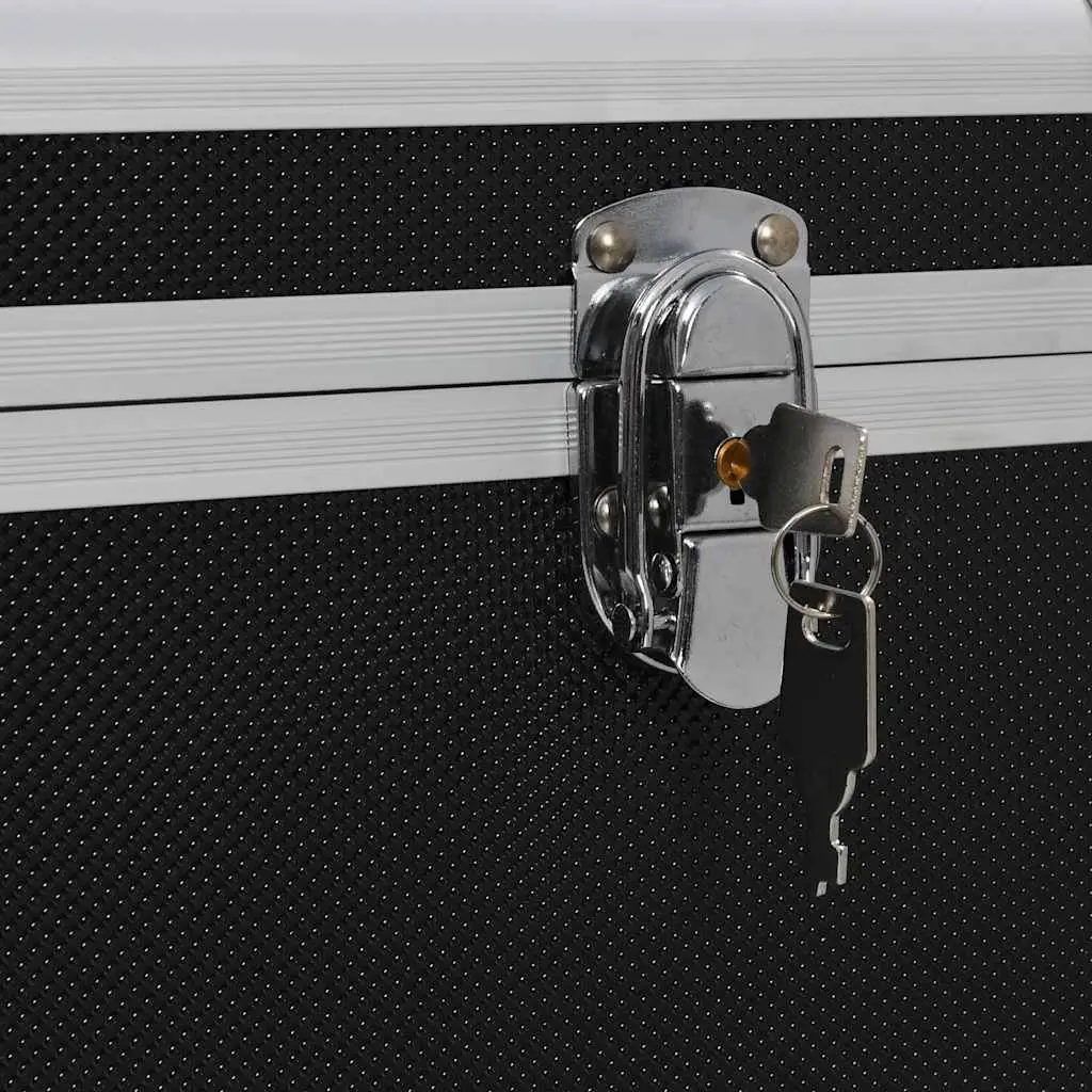 Storage Cases Set for Tools and Equipment Black Aluminium 3 Piece