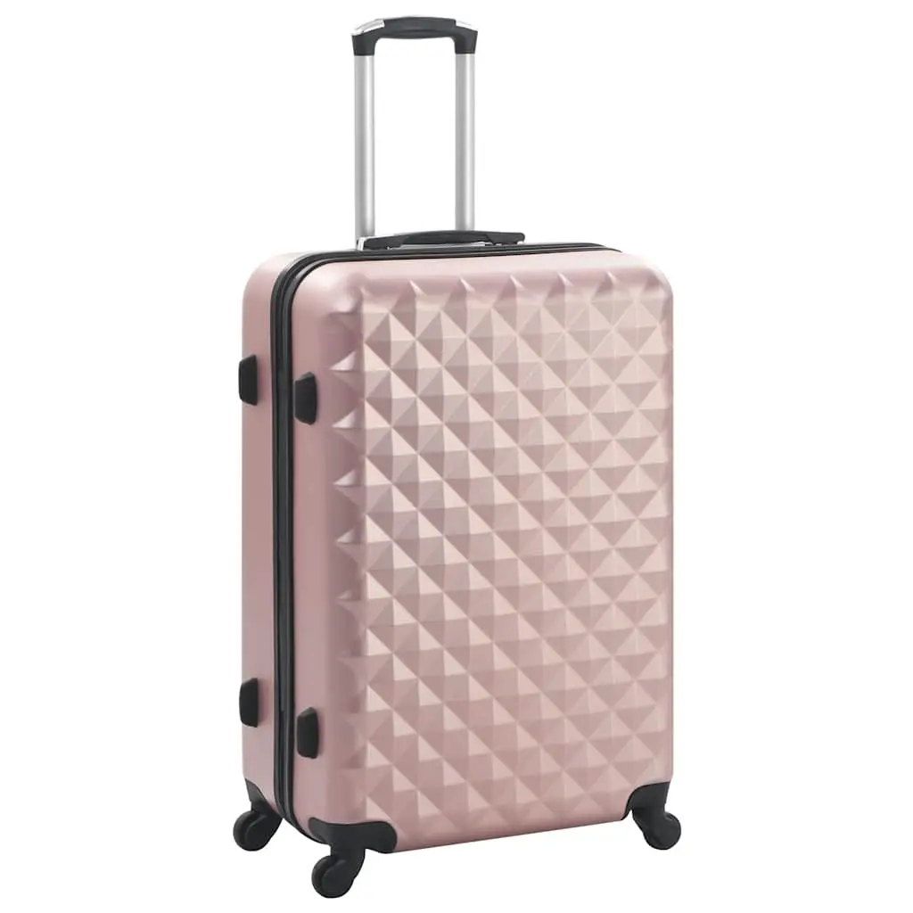 Hardcase Trolley Set Luggage Suitcase Gold 3 Piece