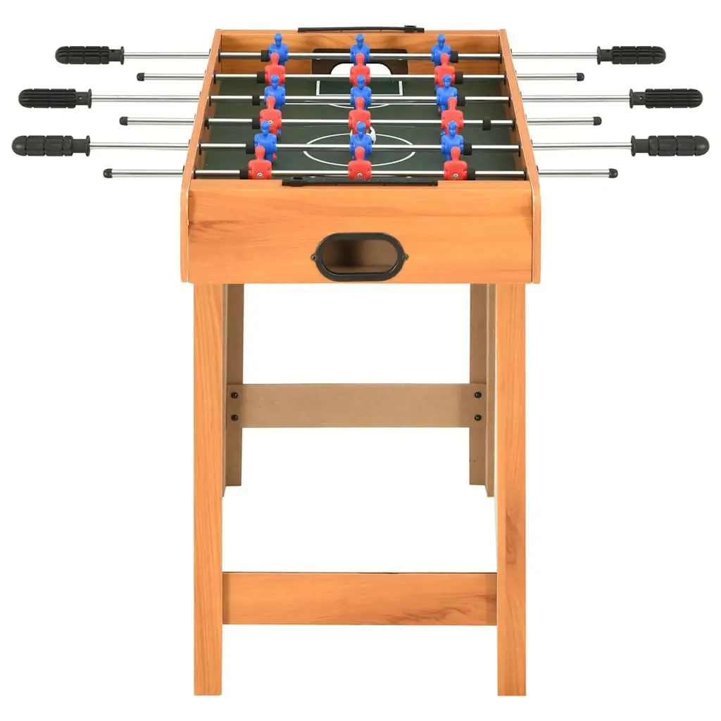Foosball Table 69x37x62cm Brown Mini Football Game Room Indoor Sport Players