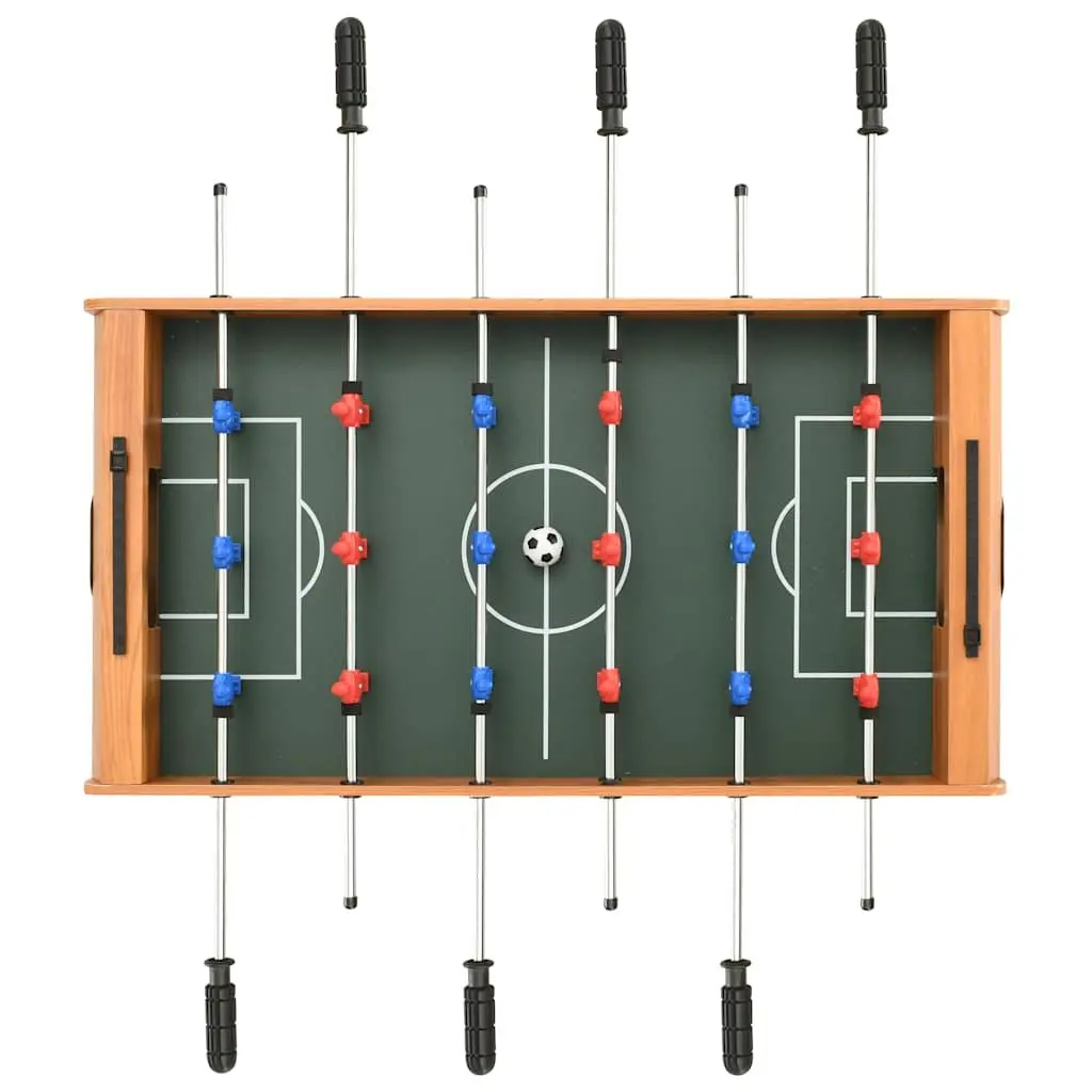 Foosball Table 69x37x62cm Brown Mini Football Game Room Indoor Sport Players