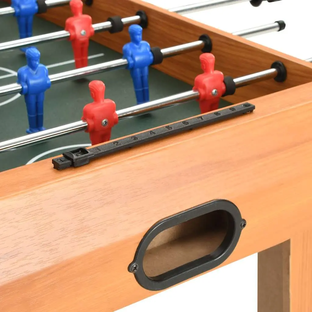 Foosball Table 69x37x62cm Brown Mini Football Game Room Indoor Sport Players