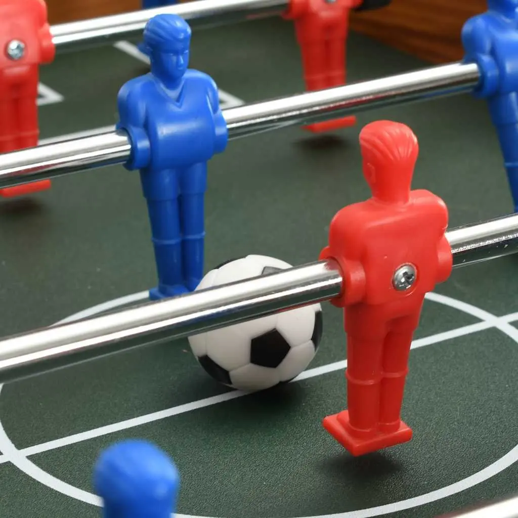 Foosball Table 69x37x62cm Brown Mini Football Game Room Indoor Sport Players