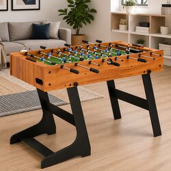 Folding Foosball Table Specifications: 121cm Brown