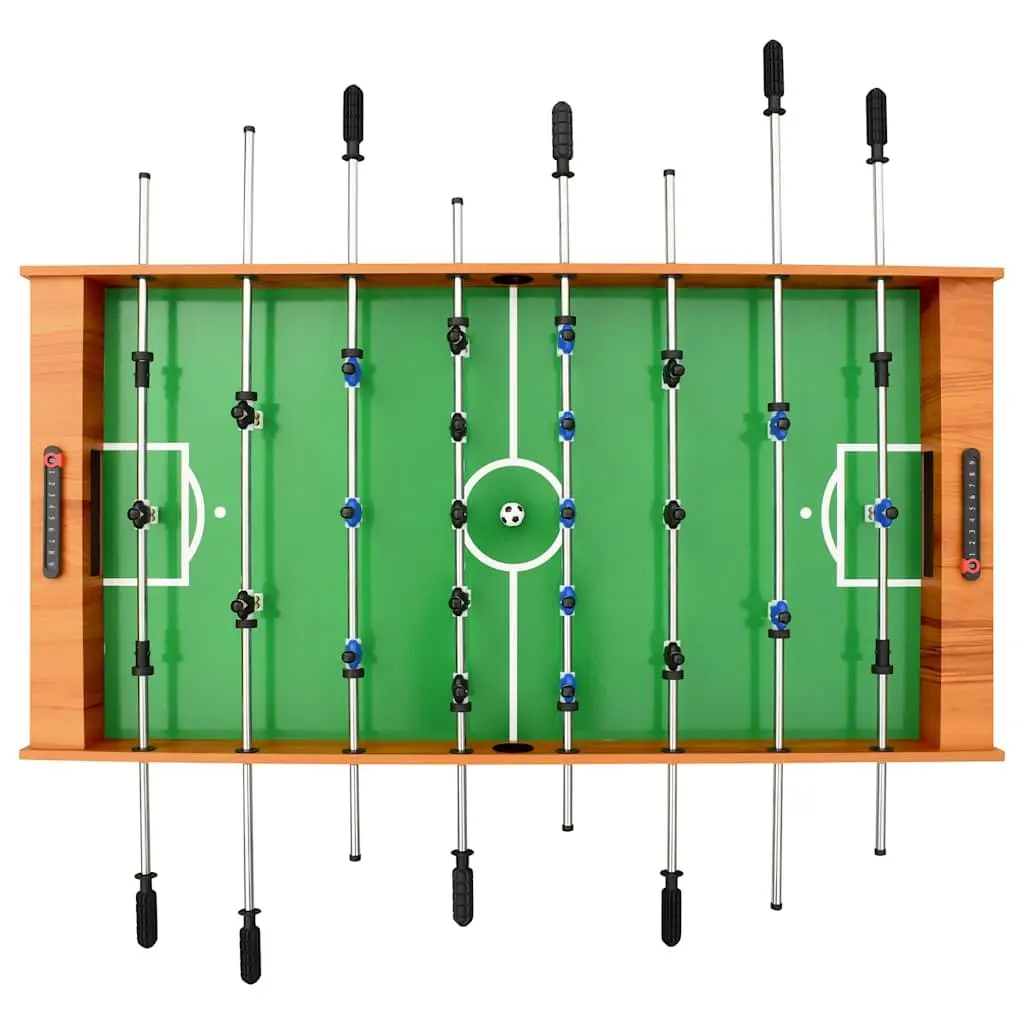 Folding Foosball Table 121cm Brown Indoor Game Room Football Soccer Competition