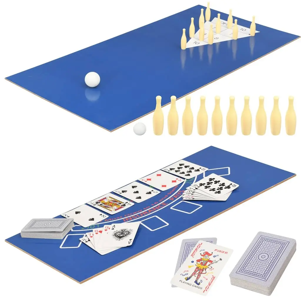 15-in-1 Multi Game Table Indoor Use 121x61x82cm Black