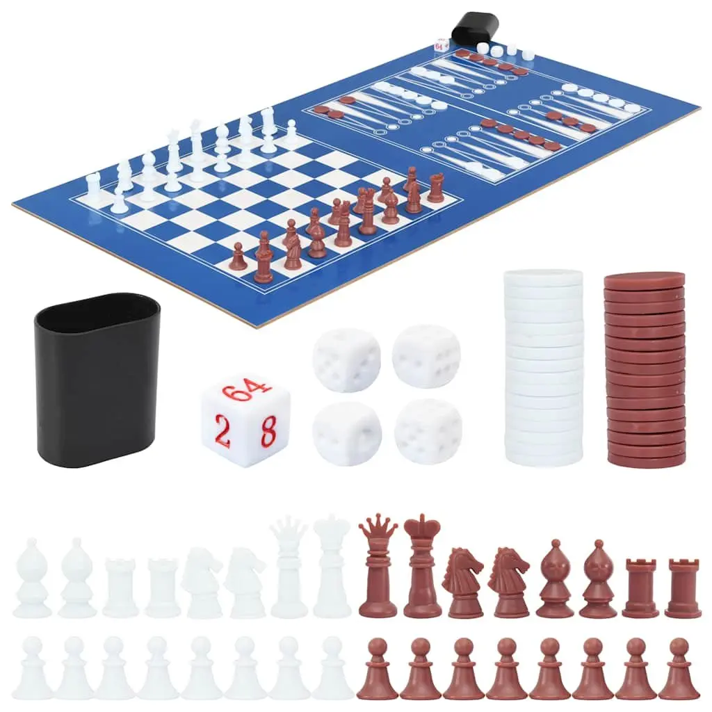15-in-1 Multi Game Table Indoor Use 121x61x82cm Black
