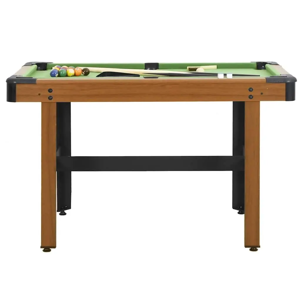 4 Feet Billiard Table Pool Game Room Indoor Brown 122x61x76cm with Accessories