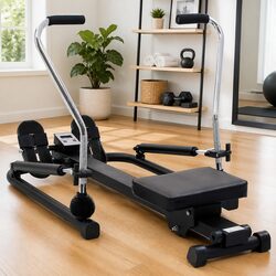 Rowing Machine with 5-Level Hydraulic Resistance and LCD Display