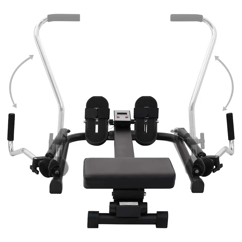 Rowing Machine with 5-Level Hydraulic Resistance and LCD Display