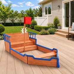 Wooden Pirate Ship Sandbox - Specifications and Features