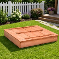 Specifications of Wooden Sandbox 95x90x15cm Brown