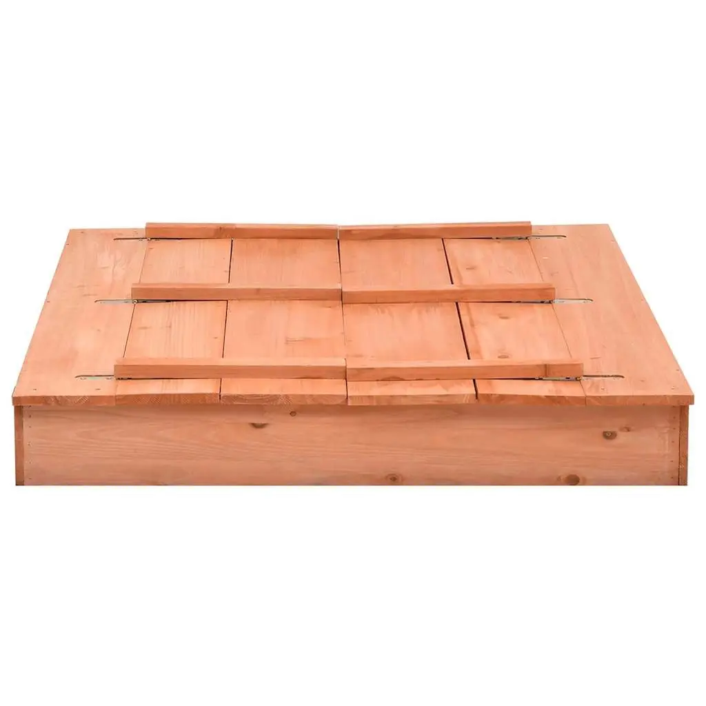 Wooden Sandbox 95x90x15cm Brown