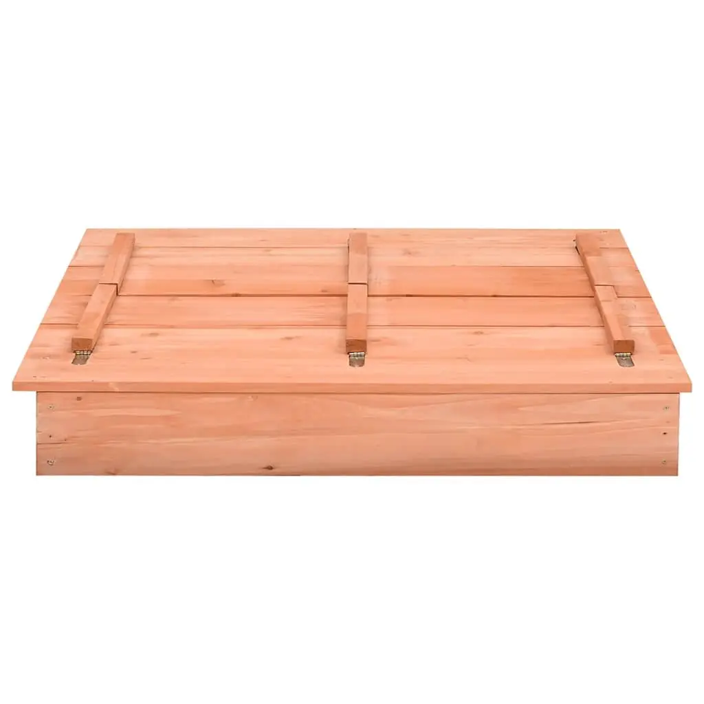 Wooden Sandbox 95x90x15cm Brown