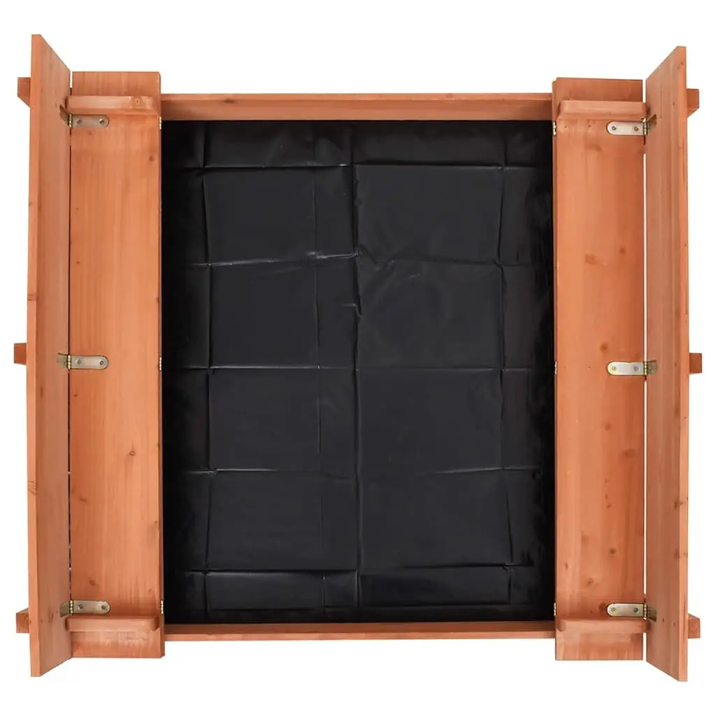 Wooden Sandbox 95x90x15cm Brown
