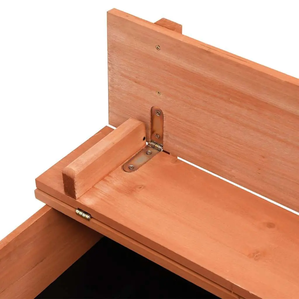 Wooden Sandbox 95x90x15cm Brown