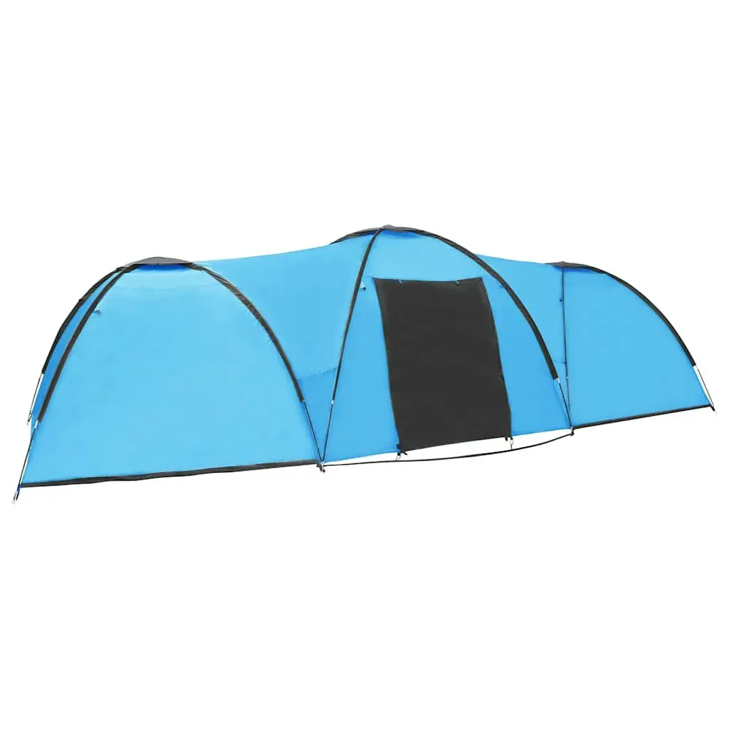 8 Person Camping Igloo Tent Spacious Family Outdoor Shelter Blue 650x240x190cm