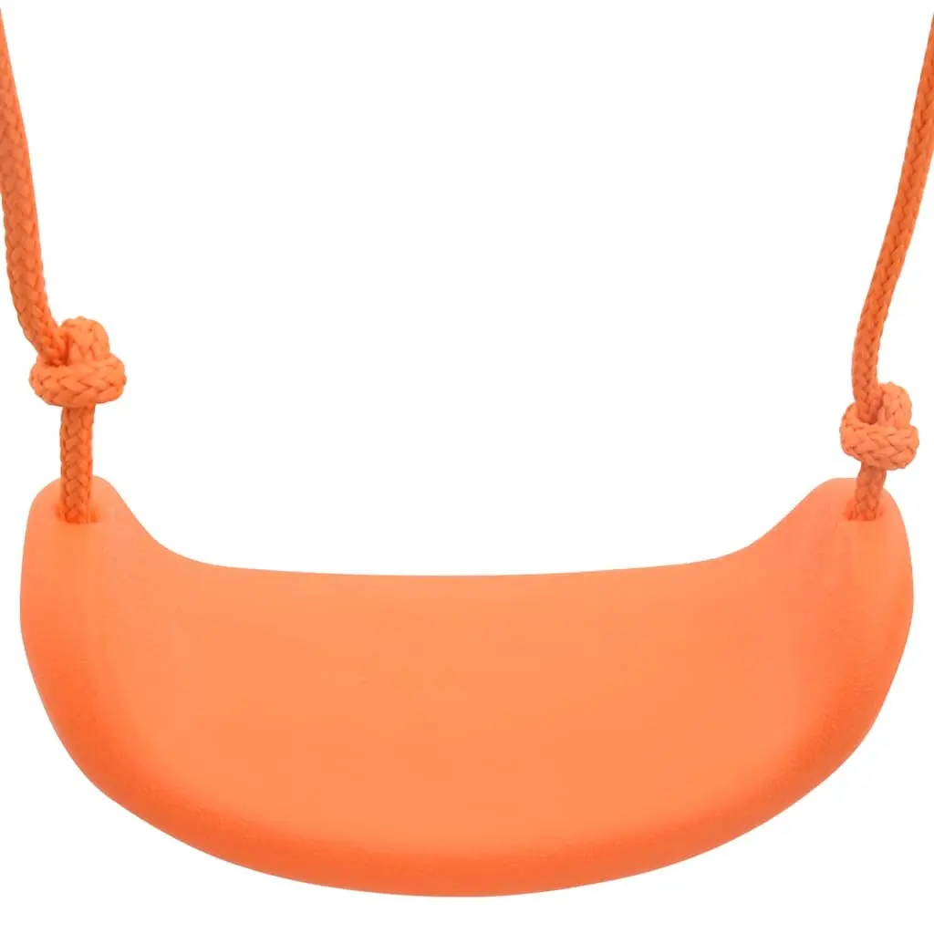 Orange Steel A-Frame Swing Set