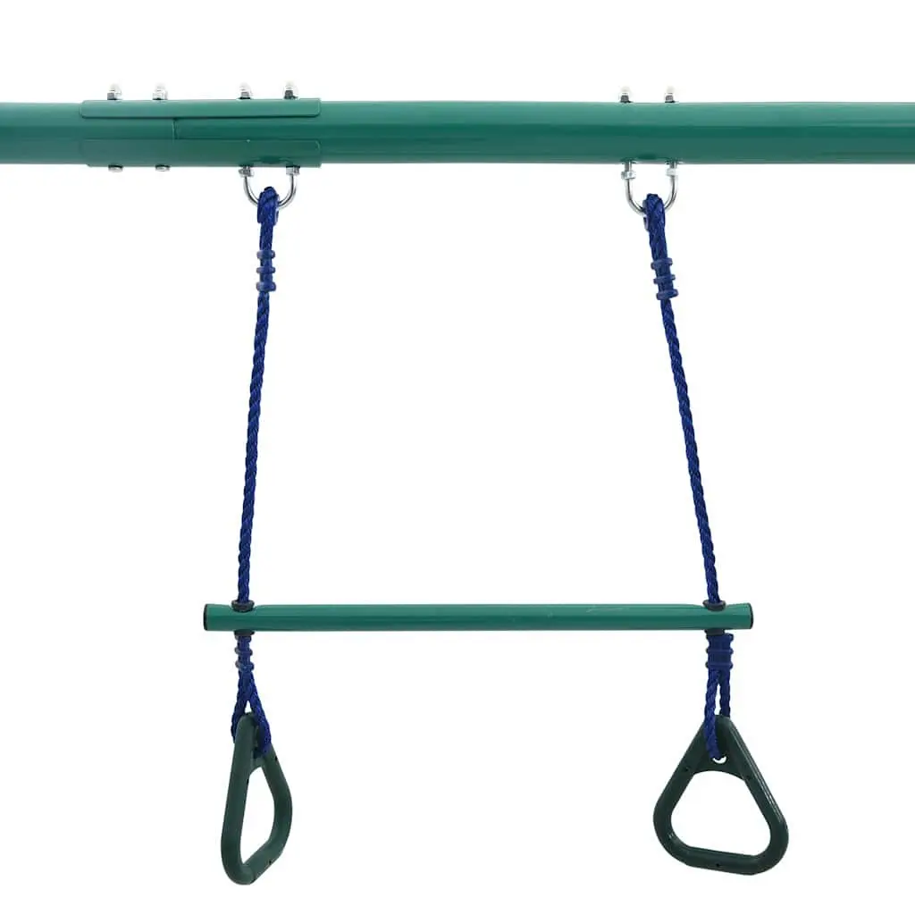 Orange Steel A-Frame Swing Set