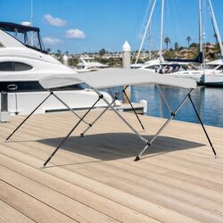 Boat Bimini Top - Dimensions: 185-198 cm Width, 137 cm Height
