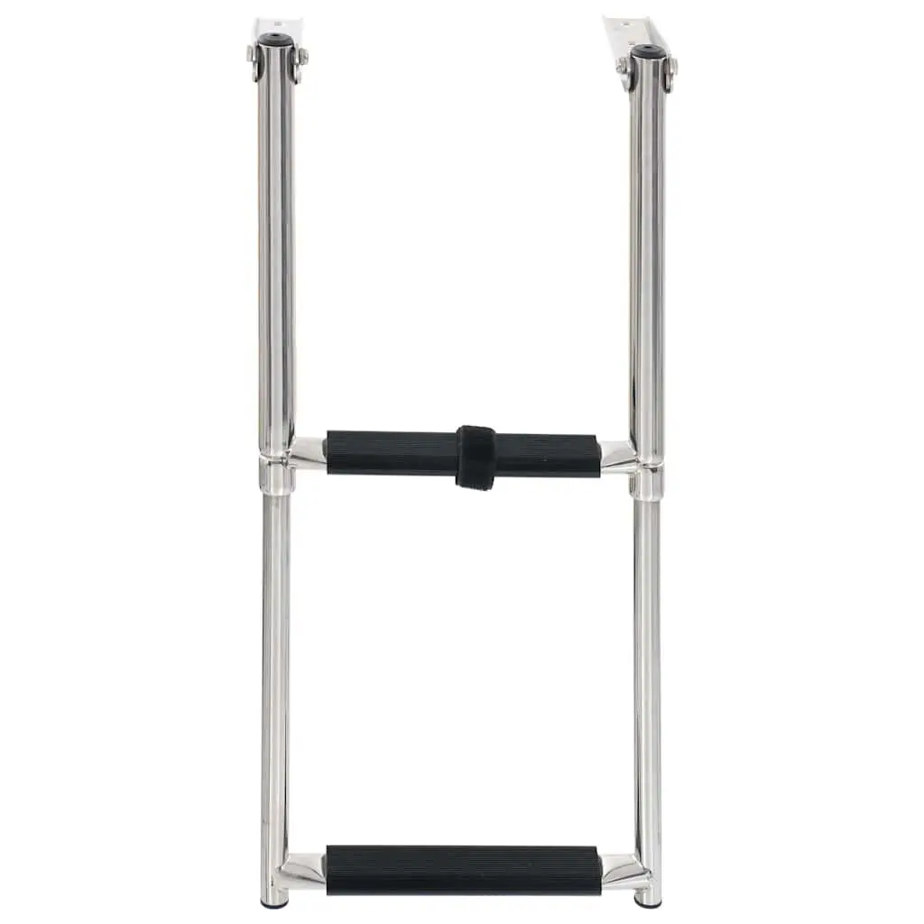 Folding Boarding Ladder 2-Step Telescopic Design Swimming Pool Boat Docking
