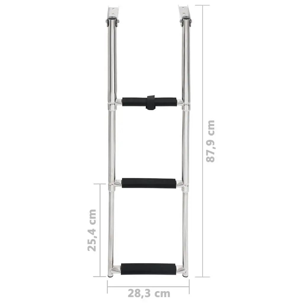 3-Step Folding Ladder for Boats and Pools